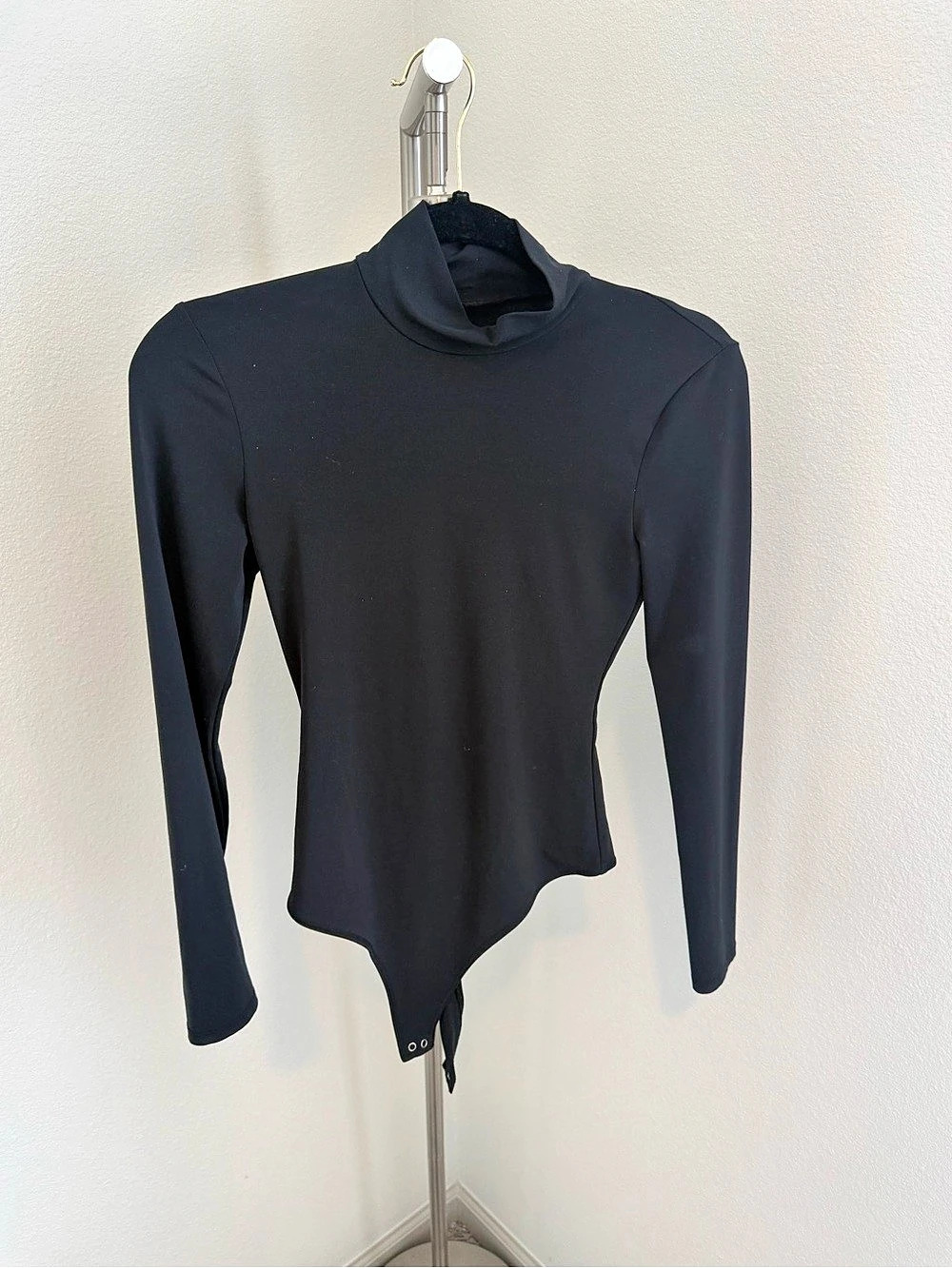 Abercrombie & Fitch Soft A&F Collection Long Sleeve Bodysuit Black Small